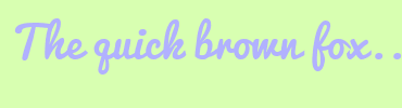 Image with Font Color B1B1FF and Background Color D8FFB1